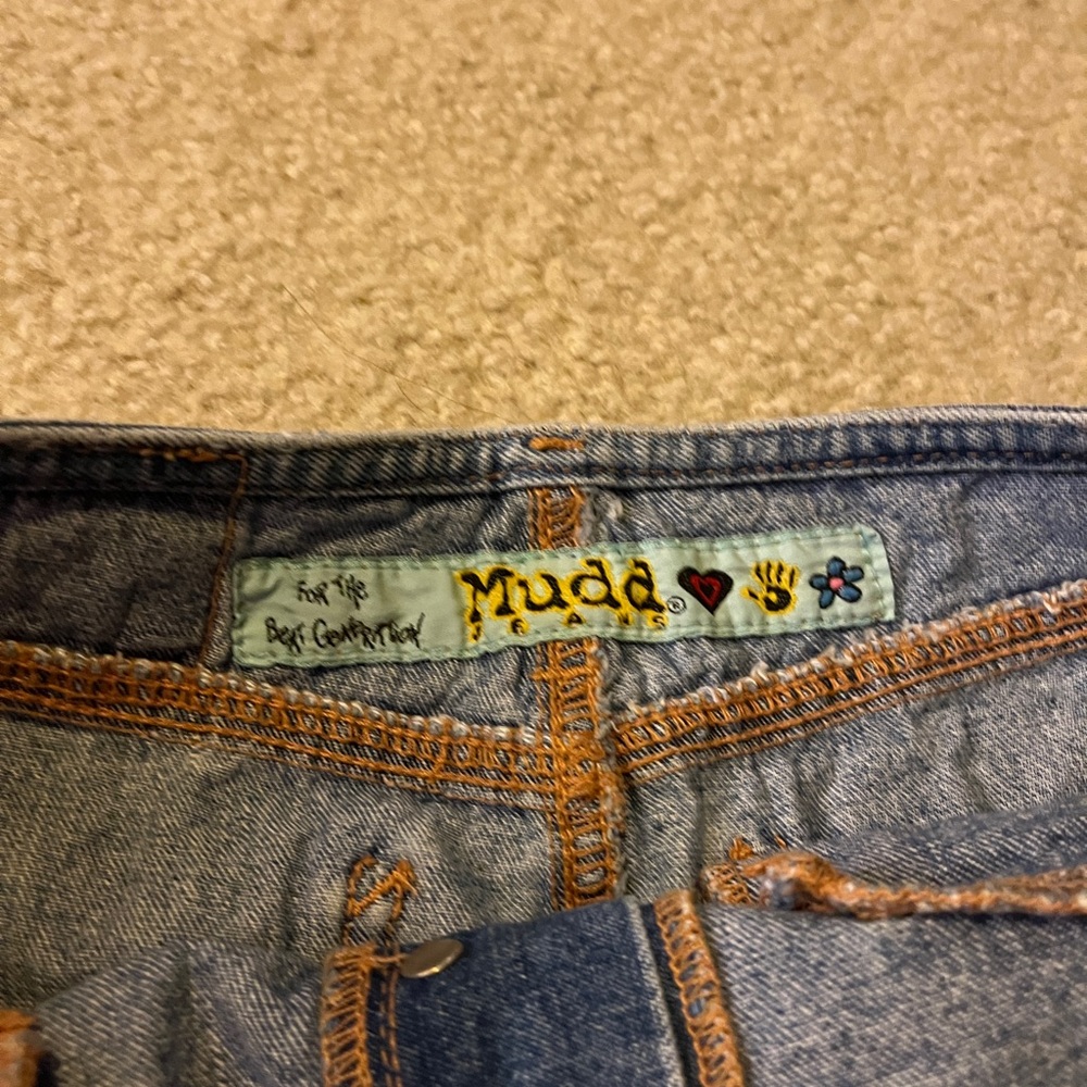 Vintage y2k 90s denim low rise mini skirt by Mudd - Picture 2 of 3